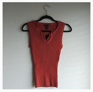 Brand new AUGUST SILK burnt orange top